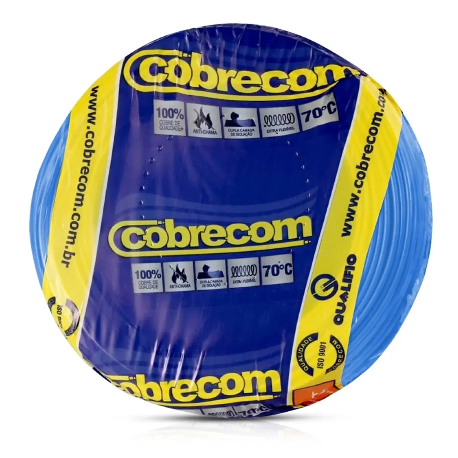 20 Metros Cabo Flexivel 2,5 Mm2 Az Cobrecom