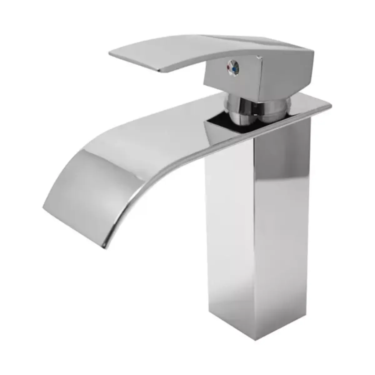 Torneira Monocomando Cascata Banheiro Cromada Bica Baixa