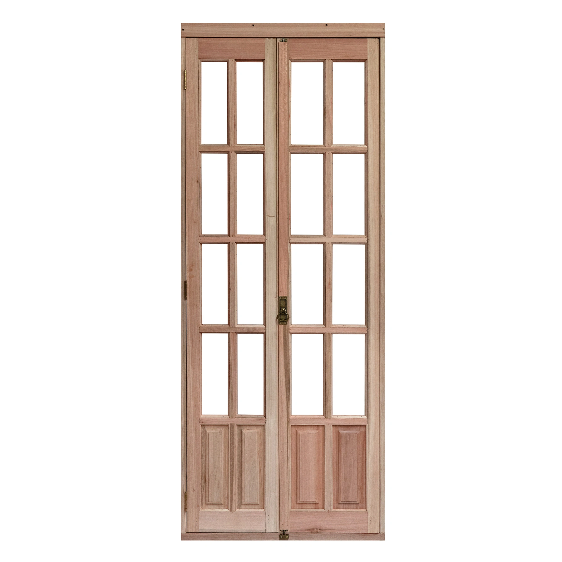 Kit Porta Madeira Camarão Esquerdo Marrom 213x74cm com Batente EWK P24 Rondosul