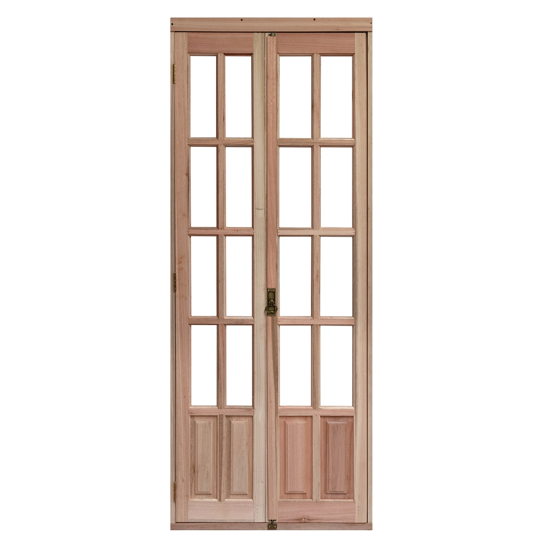 Kit Porta Madeira Camarão Esquerdo Marrom 213x94cm com Batente EWK P24 Rondosul