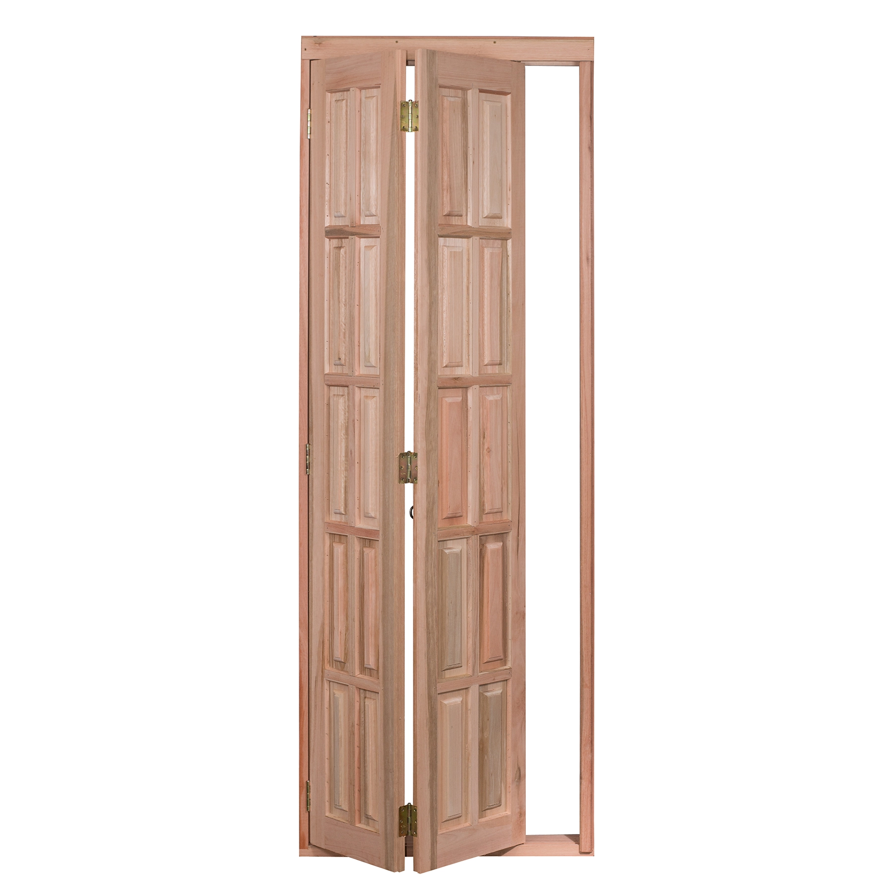 Kit Porta Madeira Camarão Esquerdo Marrom 213x74cm com Batente EWK P26 Rondosul