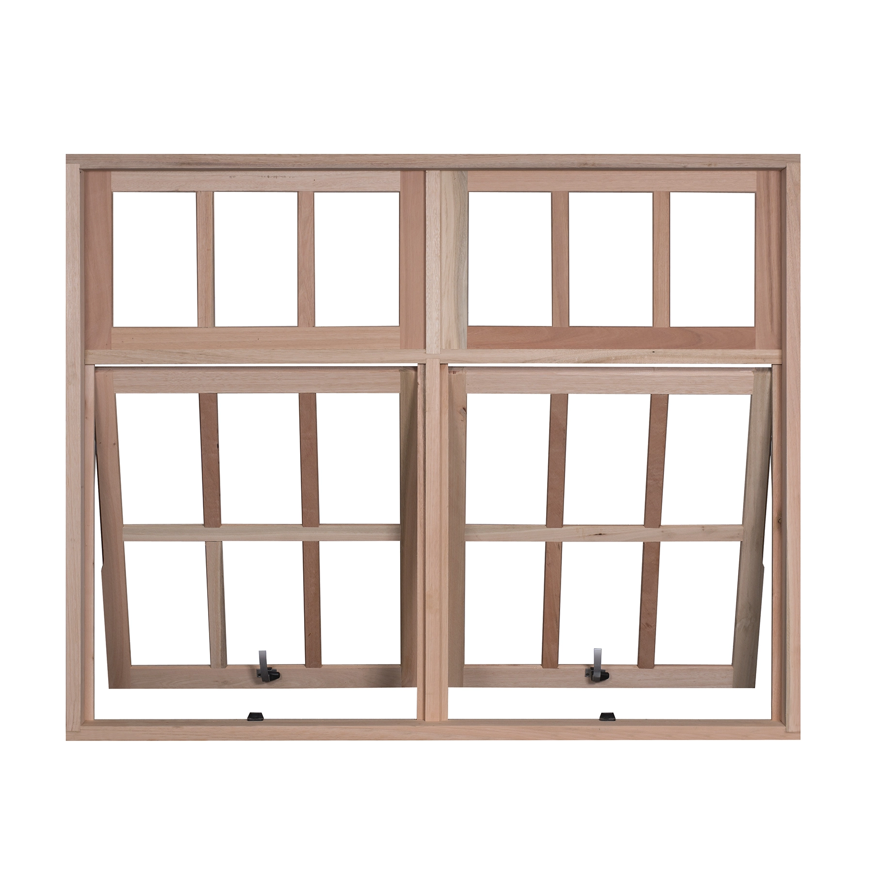 Janela de Madeira Maxim-ar 4 Folhas 120x120cm Rondosul Natural