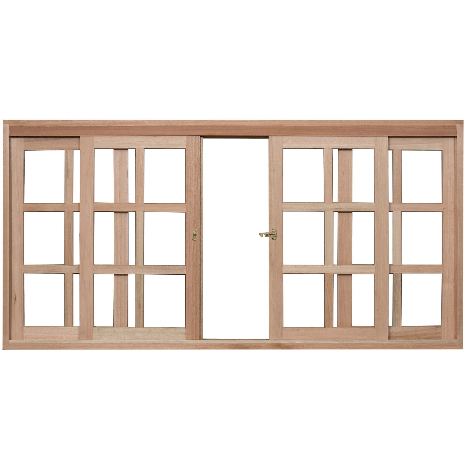 Janela de Madeira de Correr 4 Folhas 100x120cm Rondosul Natural