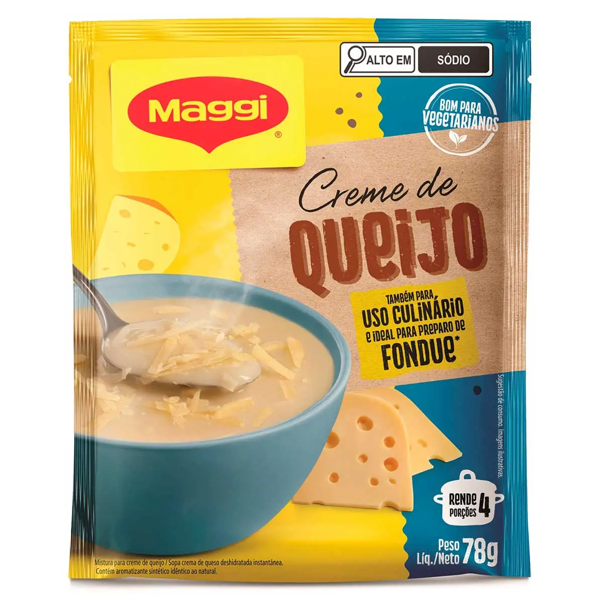 Creme de Queijo Maggi Sachê 78g
