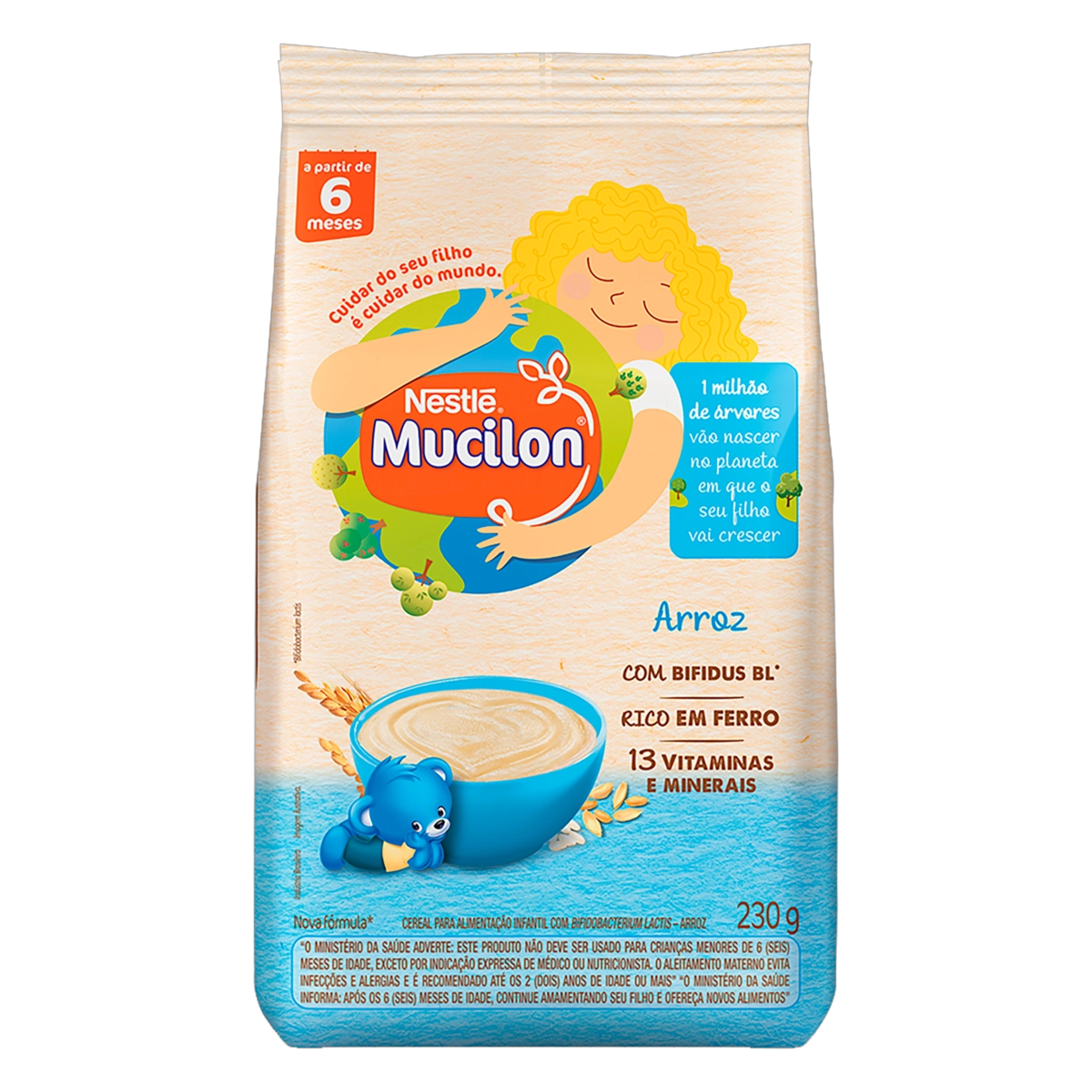 Cereal Infantil Arroz Mucilon Pacote 230g