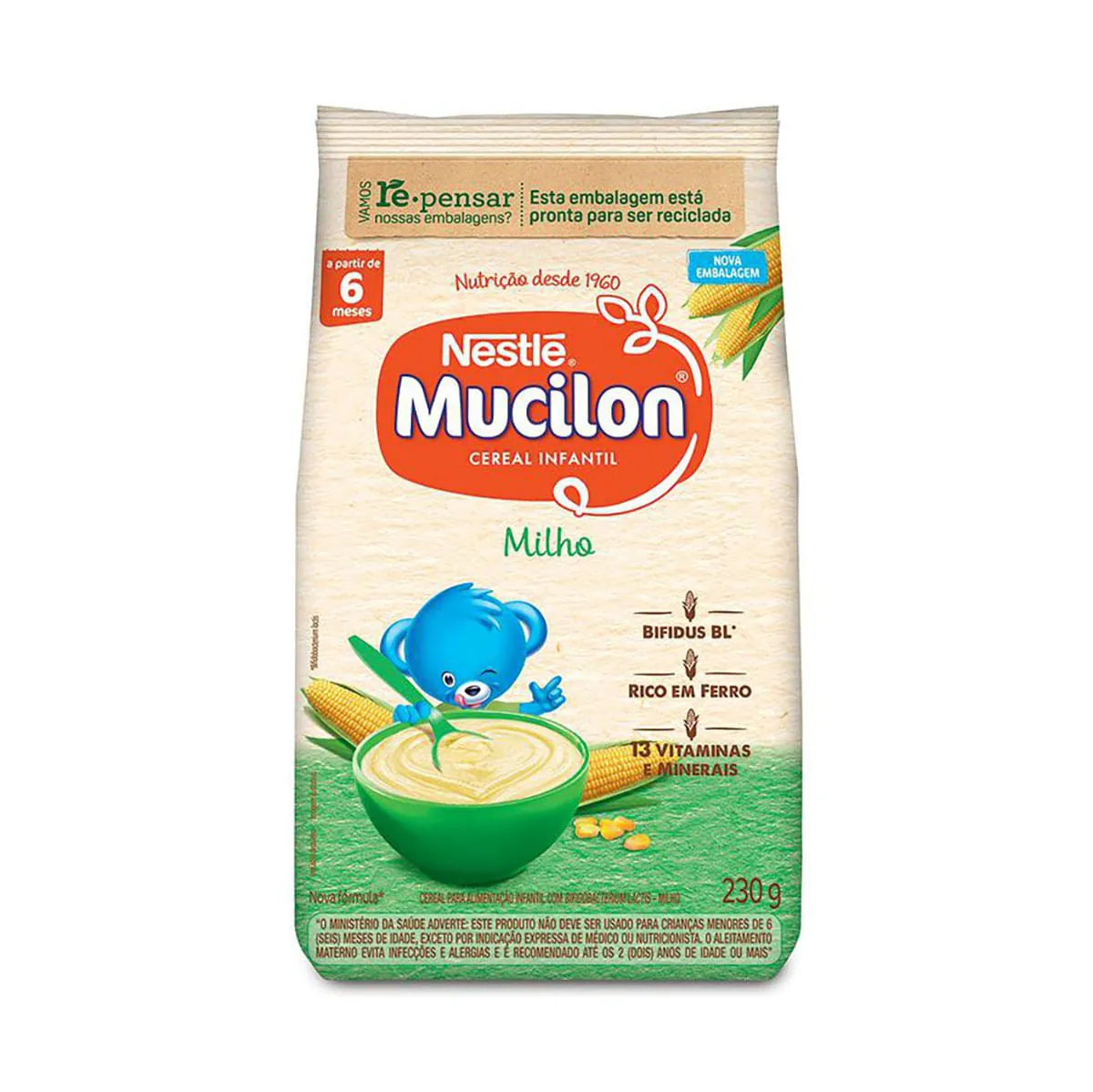 Mucilon de Milho Sachê 230g