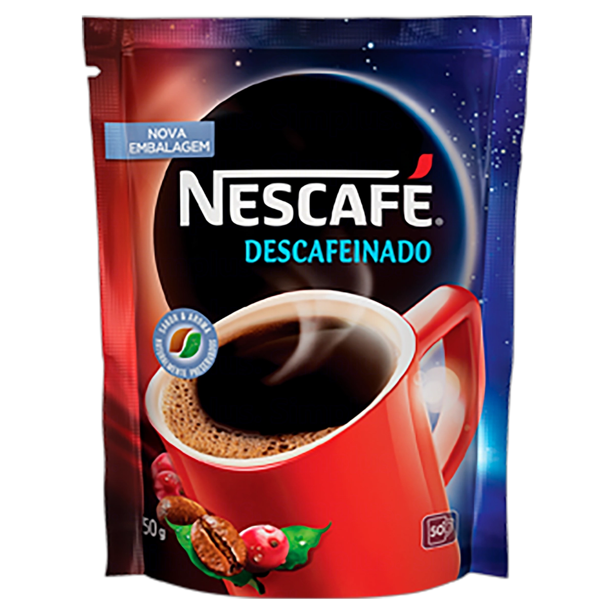 Café Solúvel Descafeinado Nescafé Sachê 50g