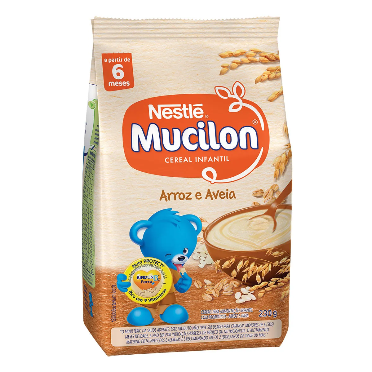 Cereal Infantil MUCILON Arroz e Aveia 230g