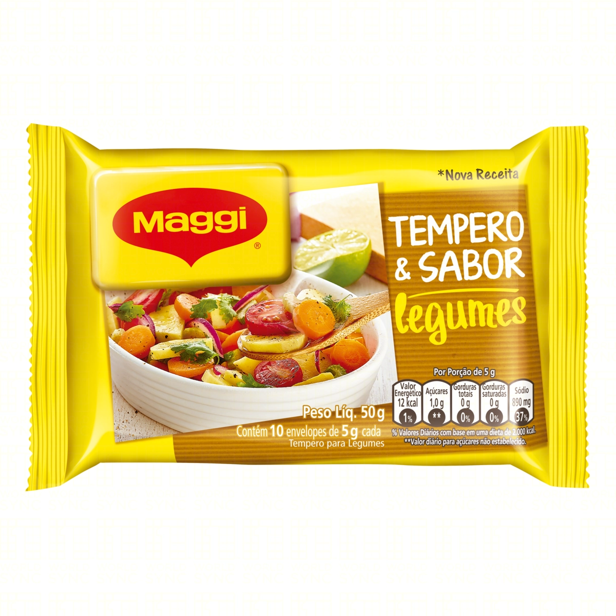 Tempero Para Legumes Maggi Tempero Sabor Pacote 50g 10 Unidades