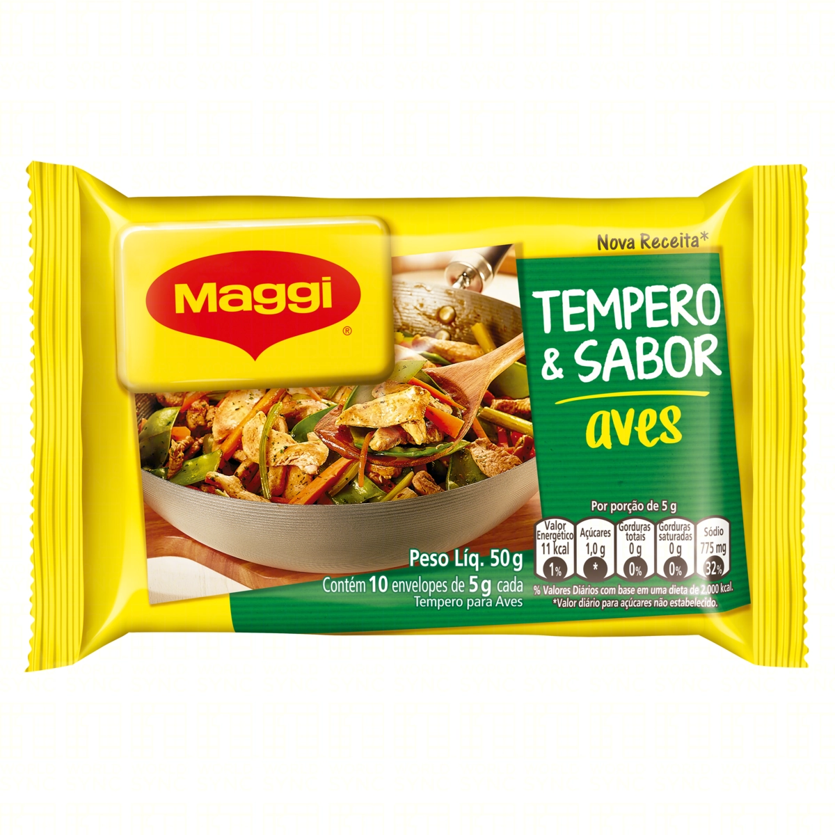 Tempero Para Aves Maggi Tempero Sabor Pacote 50g 10 Unidades