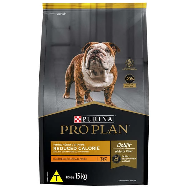 Ração Purina Pro Plan Reduced Calorie Cães Adultos Calorias Reduzidas 15kg