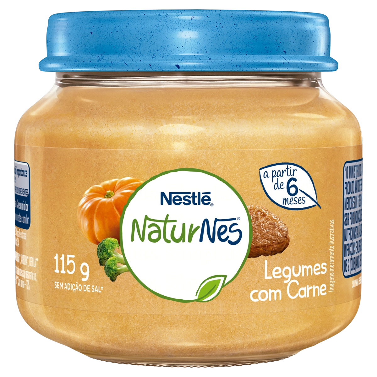 Sopinha Legumes Com Carne Naturnes Vidro 115g