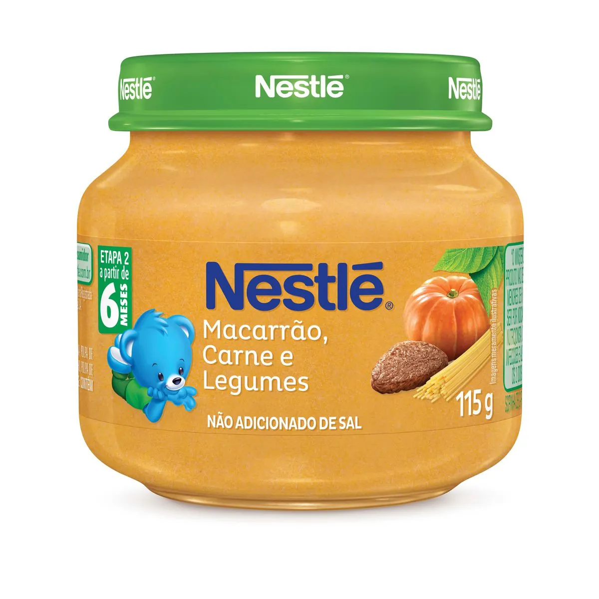 Papinha de Carne, Legumes e Macarrão Nestlé 115g