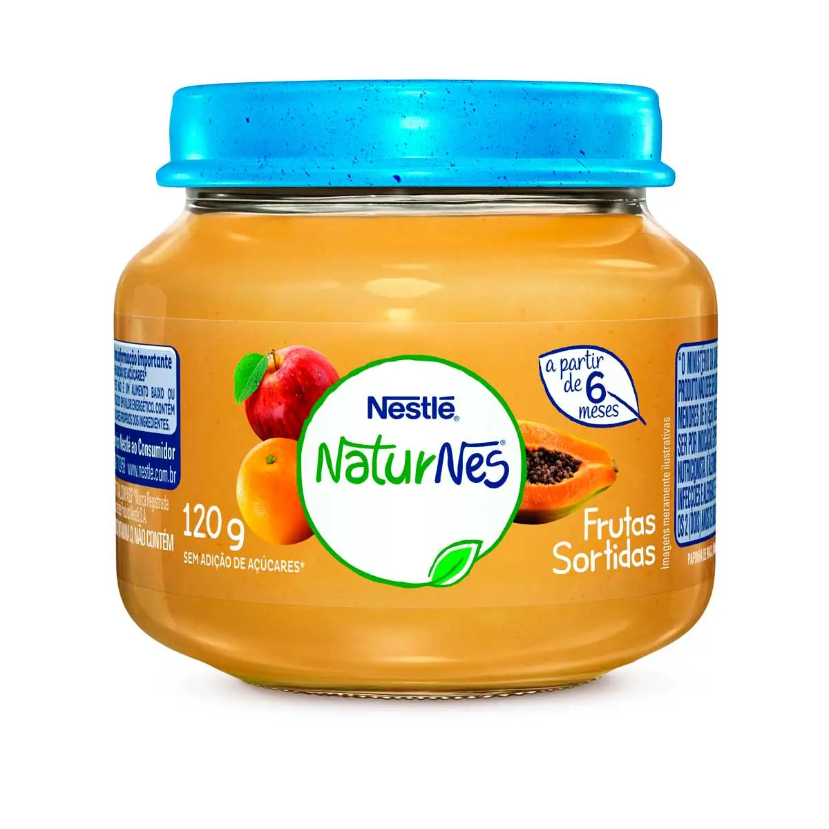 Papinha Naturnes Sabor Frutas Sortidas Nestlé 120g