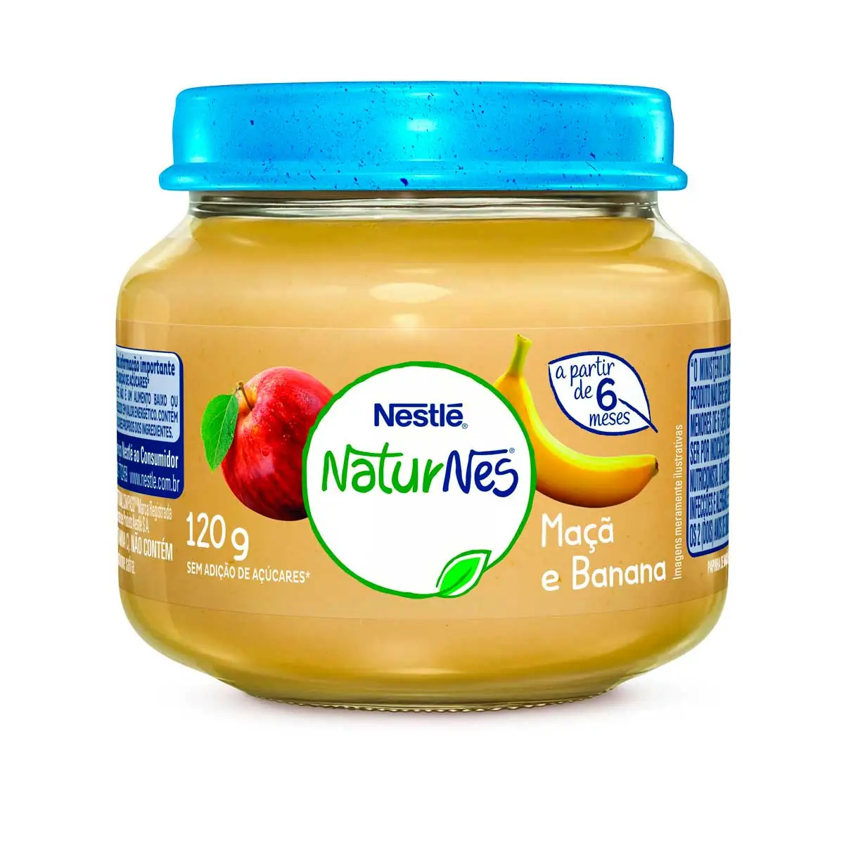 Papinha Naturnes Sabor Banana e Maça Nestlé  120g