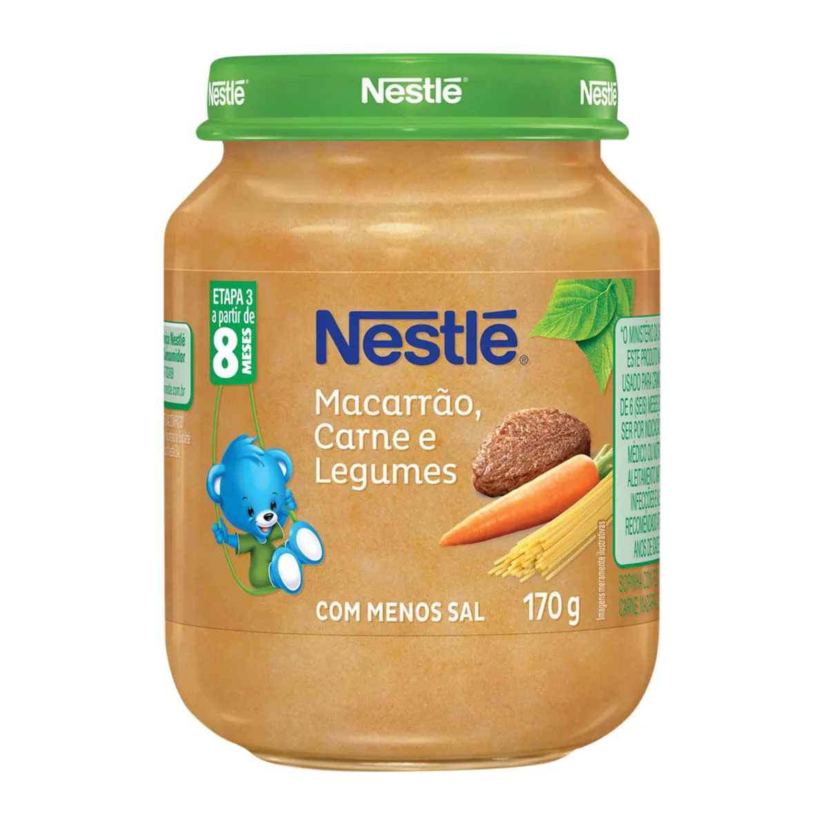 Papinha Sabor Macarrão, Carne e Legumes Nestlé 170g