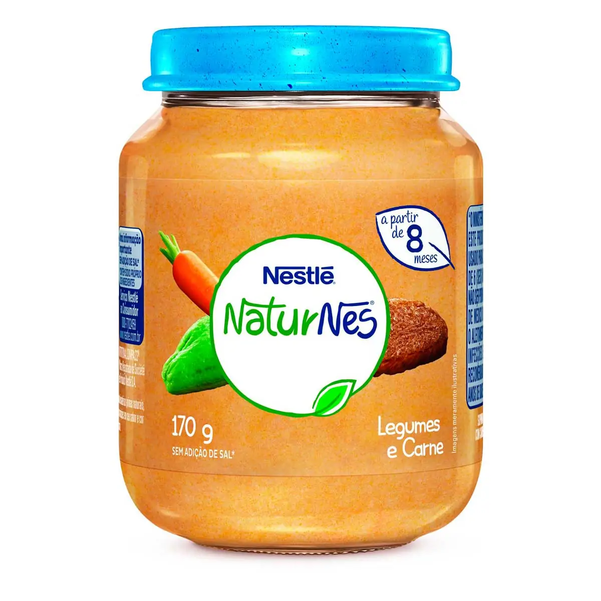Papinha Naturnes Sabor Legumes e Carne Nestlé 170g
