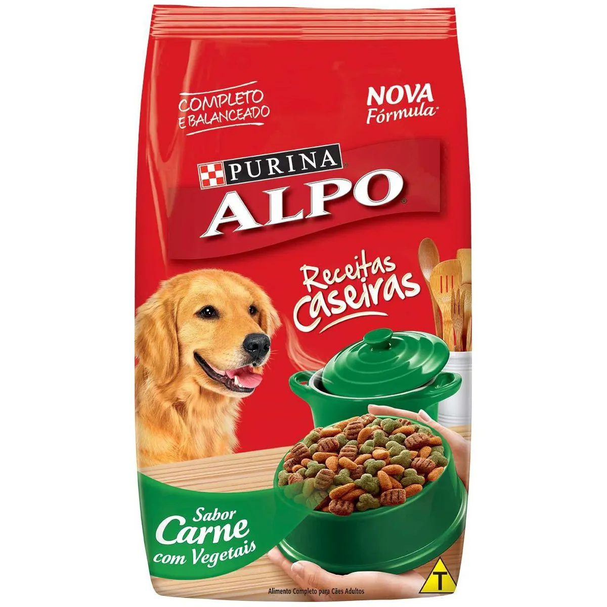 Alimento Para Cães Adultos Carne, Frango, Cereais E Vegetais Purina Alpo Pacote 1kg
