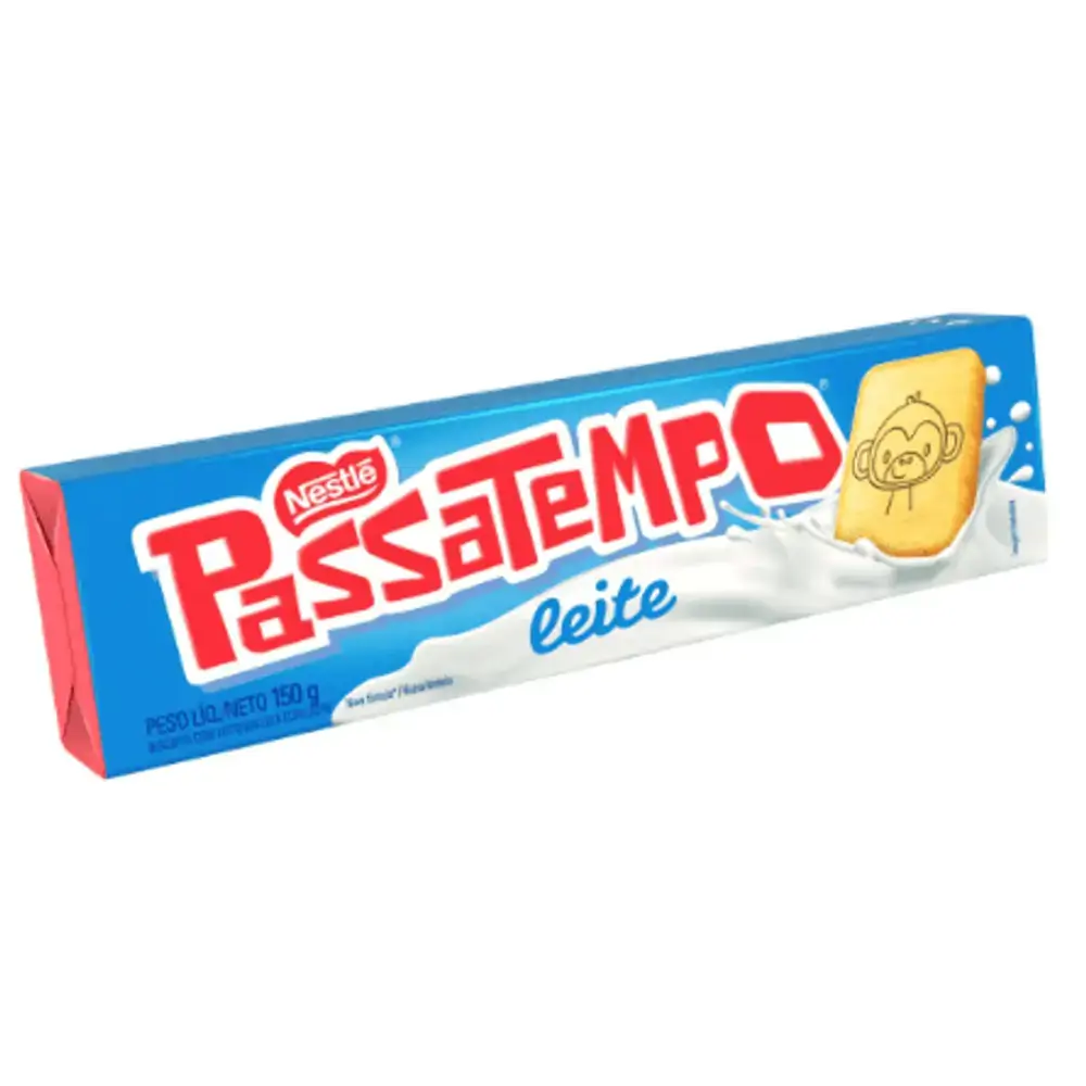 Biscoito PASSATEMPO Leite 150g