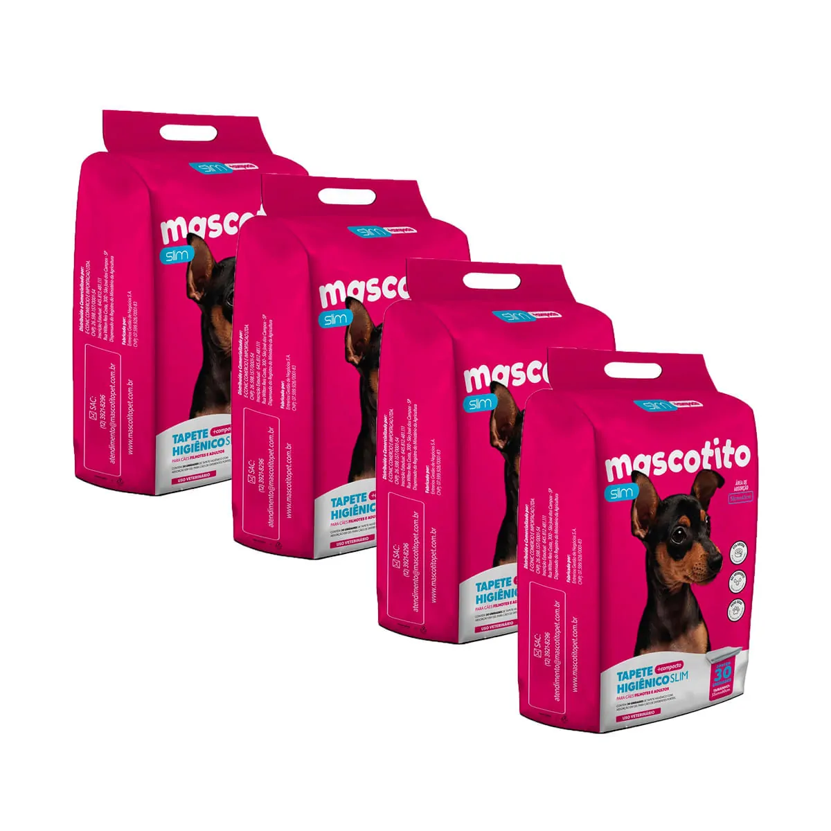 Tapete Higiênico Mascotito Slim 60x55 com 120 Unidades