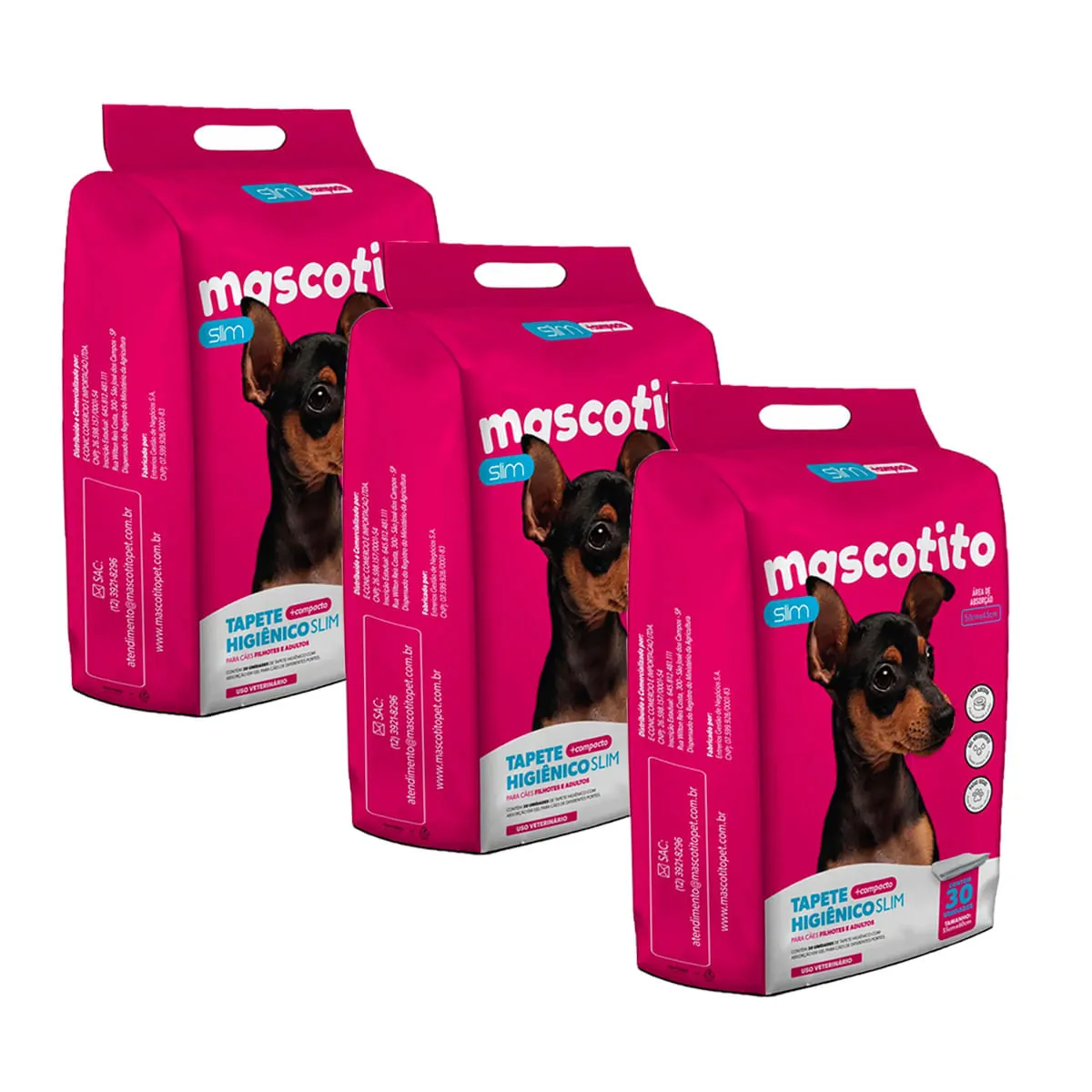 Tapete Higiênico Mascotito Slim 60x55 com 90 Unidades