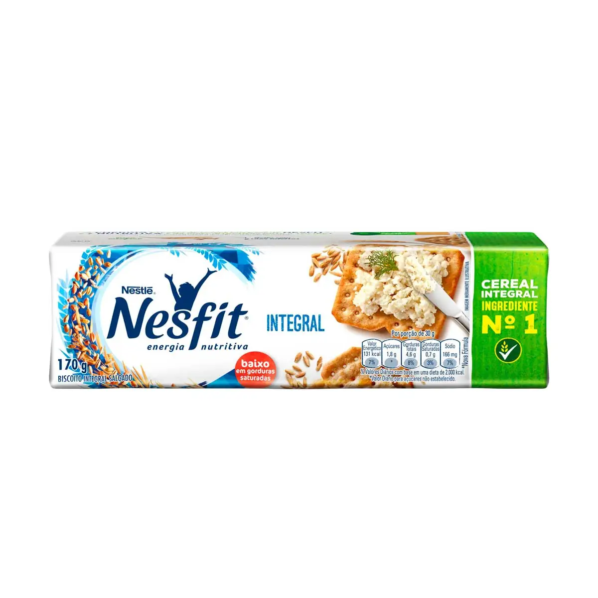 Biscoito Salgado Integral Nesfit 170 g