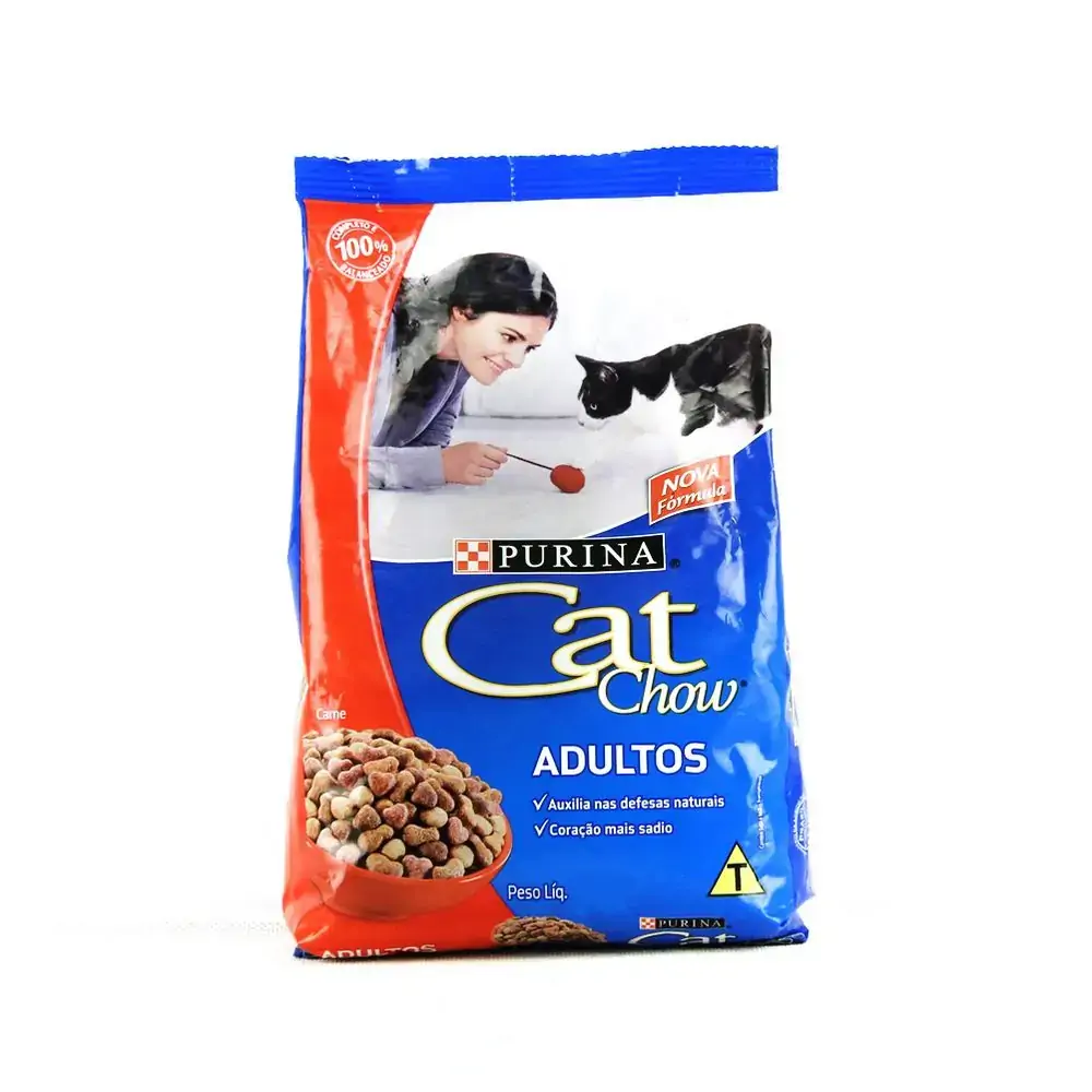 Cat Chow Pacote Adultos Delícias De Carne Ativos De 1 A 7 Anos