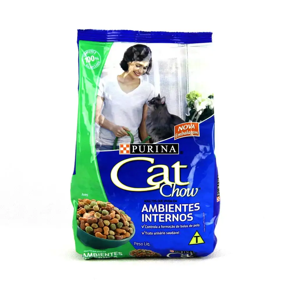 Cat Chow Pacote Adultos Delícias De Aves 1 A 7 Anos Que Vivem Em Ambientes Internos