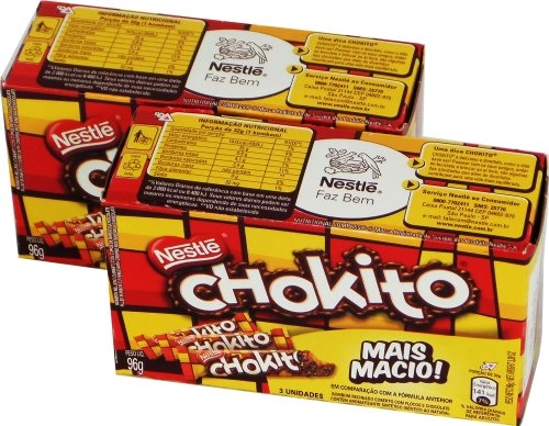 Pack Bombom Chokito Pacote 96g 3 Unidades