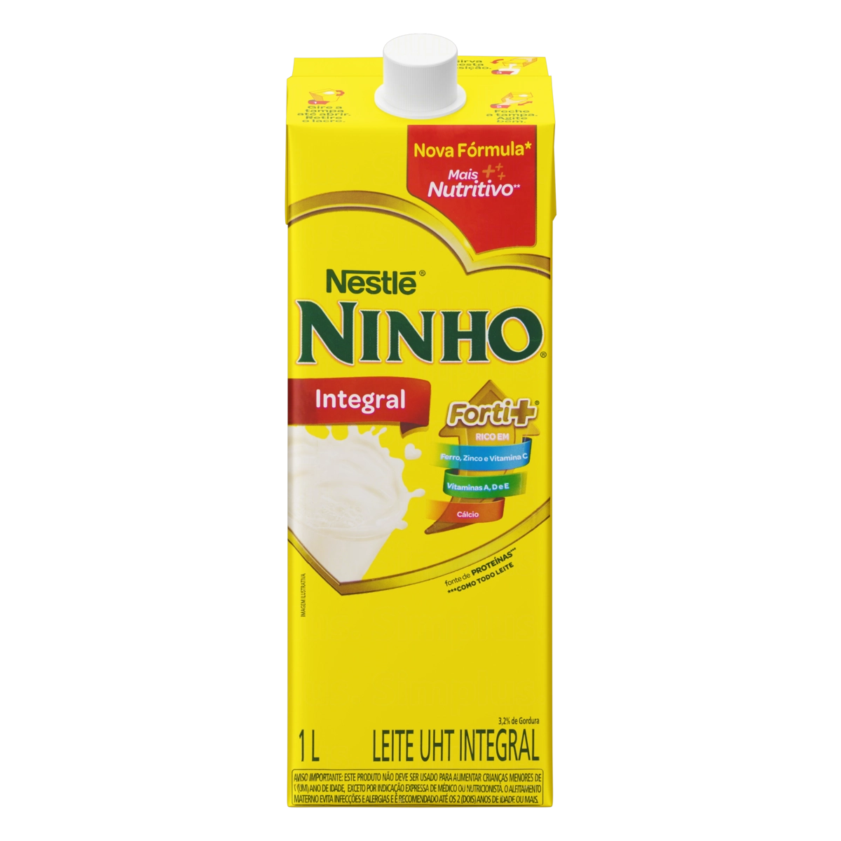 Leite Uht Integral Ninho Caixa 1l