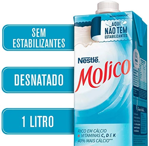 Leite Uht Desnatado Molico Caixa Com Tampa 1l