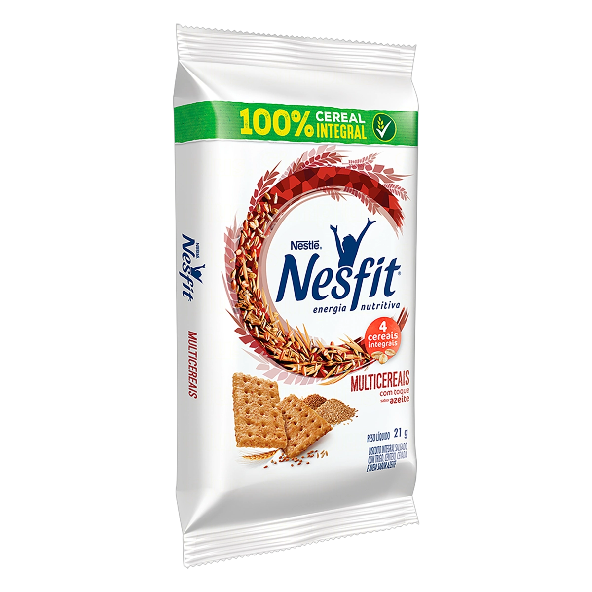 Biscoito Integral Multicereais Nesfit Pacote 21g