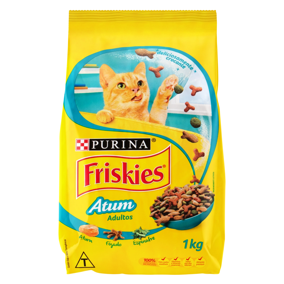 Friskies Pacote Sensações Marinhas Peixe, Salmão, Atum, Camarão E Brócolis Adultos