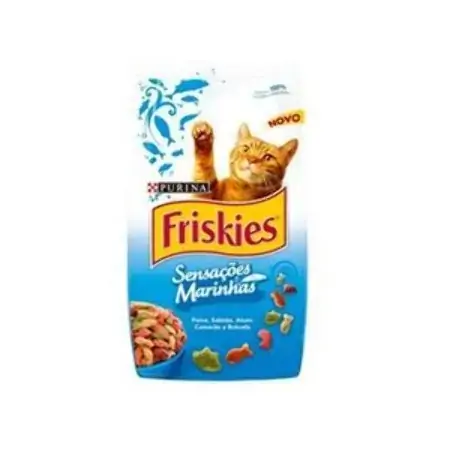 Friskies Pacote Sensações Marinhas Peixe, Salmão, Atum, Camarão E Brócolis Adultos