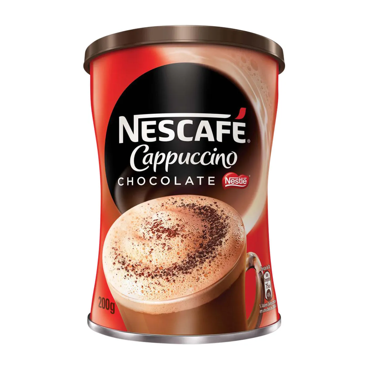 Cappuccino Solúvel Chocolate Nescafé Lata 200g