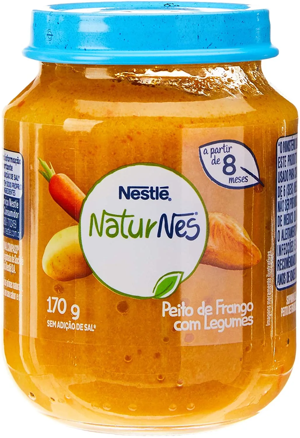 Papinha Creme de Milho com Cenoura e Peito de Frango Nestlé 170g