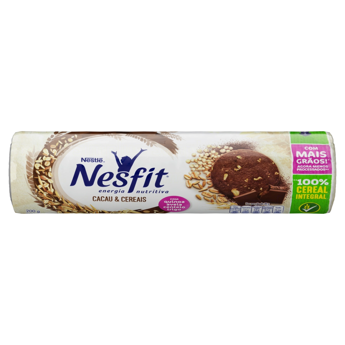 Biscoito Nestlé Nesfit Cacau E Cereais Pacote