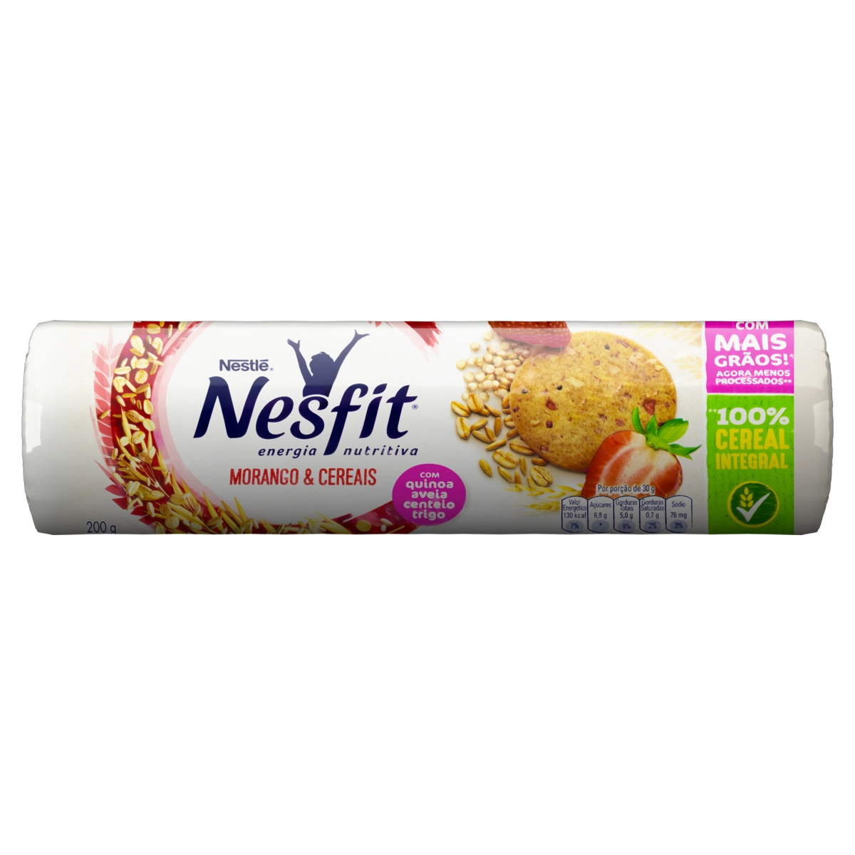Biscoito Nesfit Morango E Cereais 200g Nestle