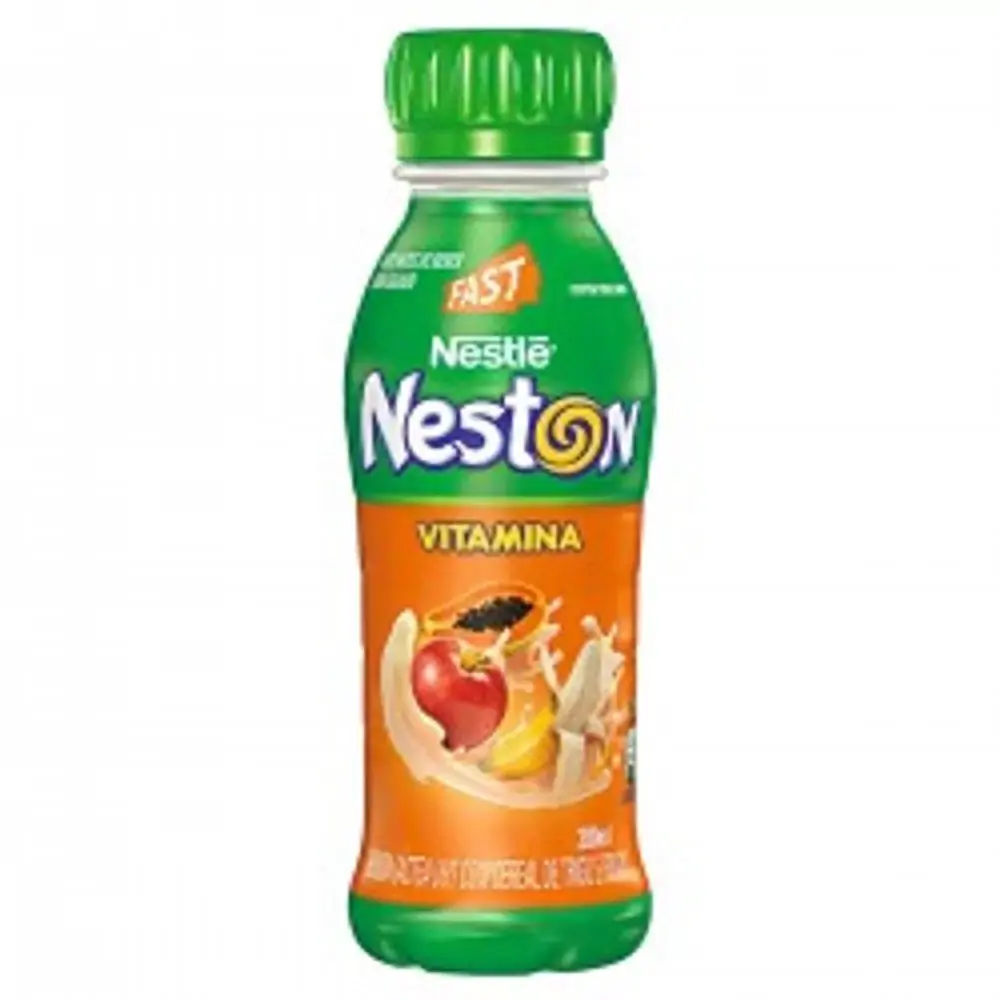 Bebida Láctea Uht Vitamina De Maçã, Banana Mamão Neston Frasco 280ml