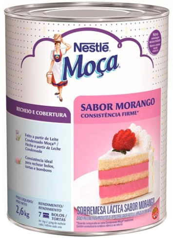 Recheio E Cobertura Moca 2 6kg Morango