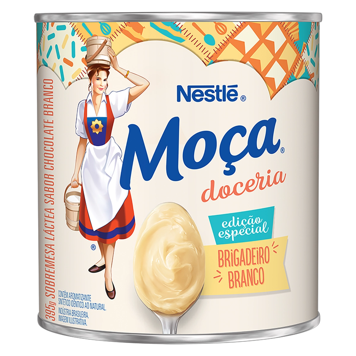 Brigadeiro Chocolate Branco Moça Doceria Lata 395g