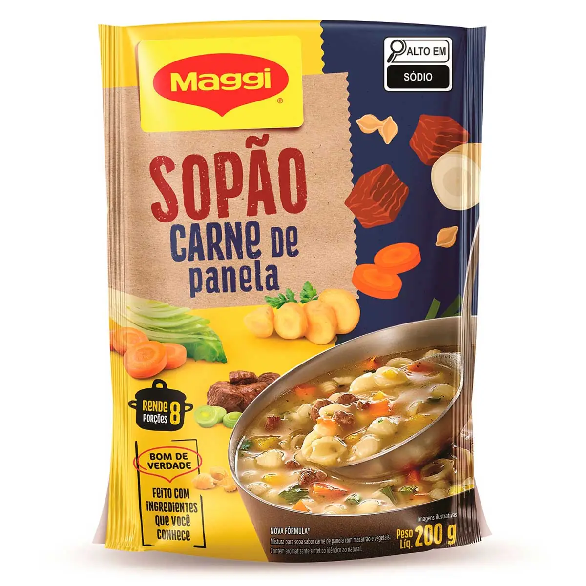 Sopão Maggi Carne De Panela 200g