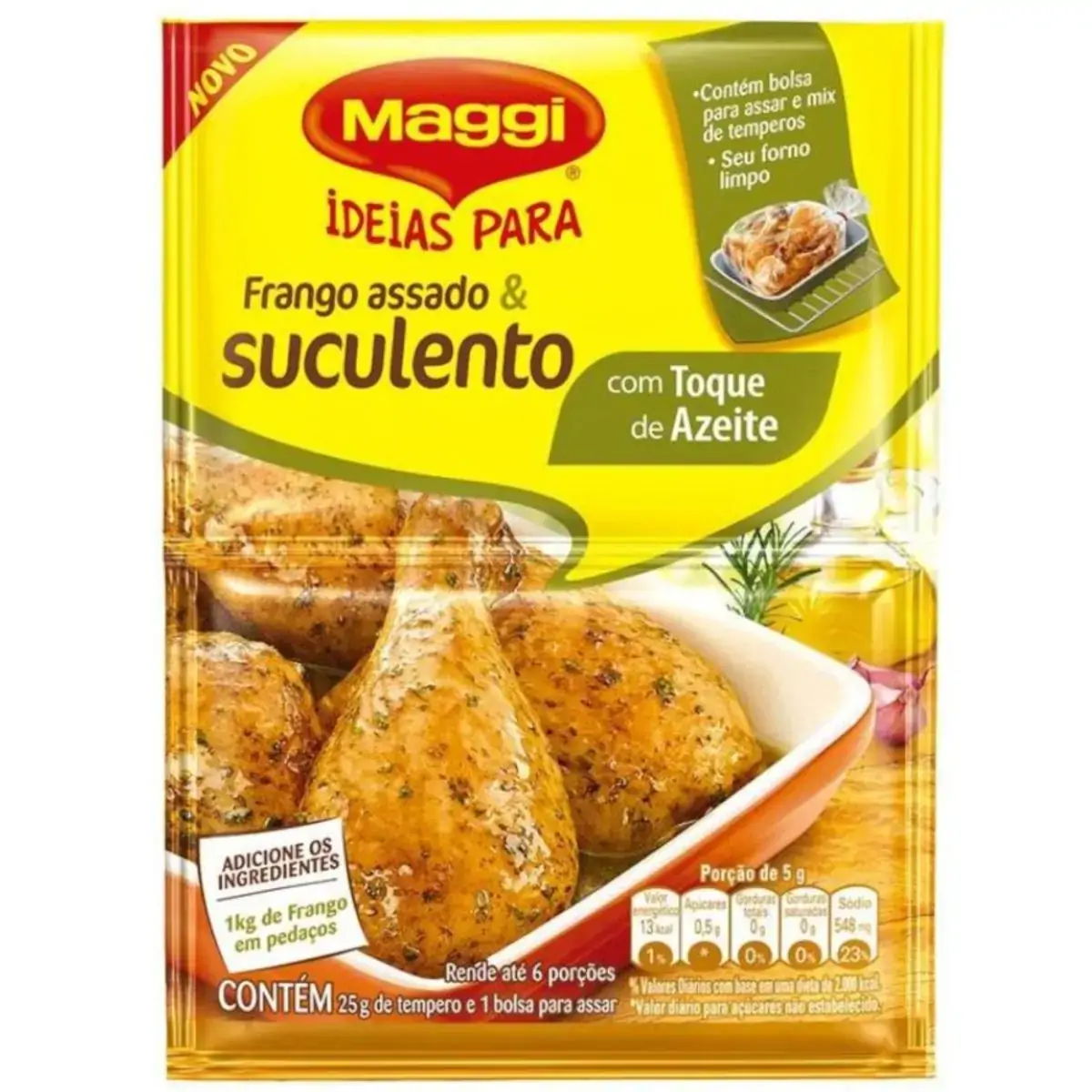 Tempero Maggi 25gr Frango/azeite