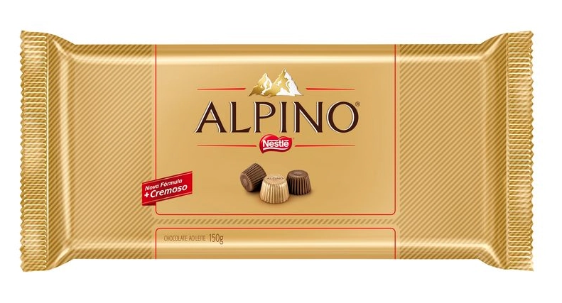 Chocolate Ao Leite Alpino Tablete 150g Nestle