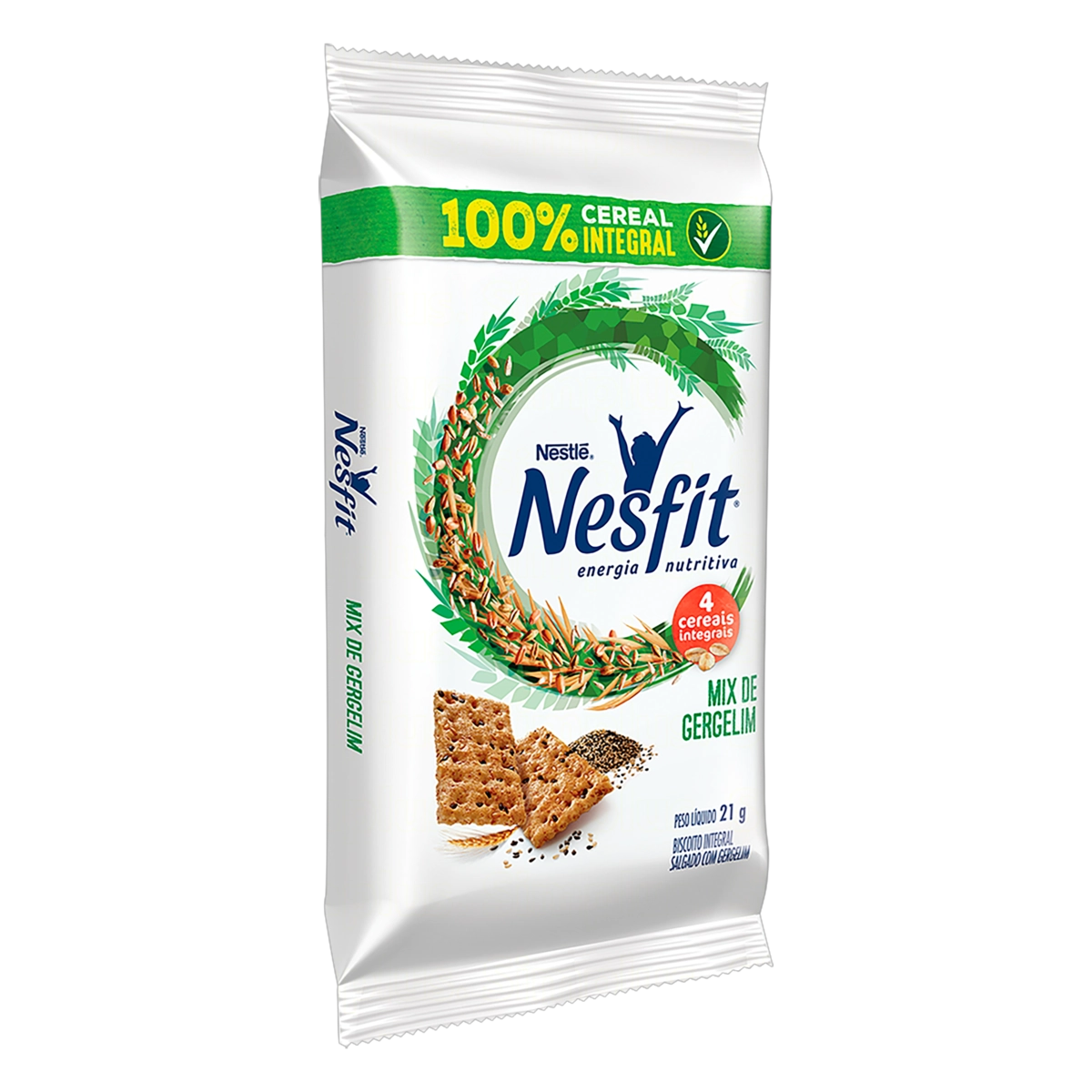 Biscoito Com Mix De Gergelim Integral Nesfit Pacote 21g