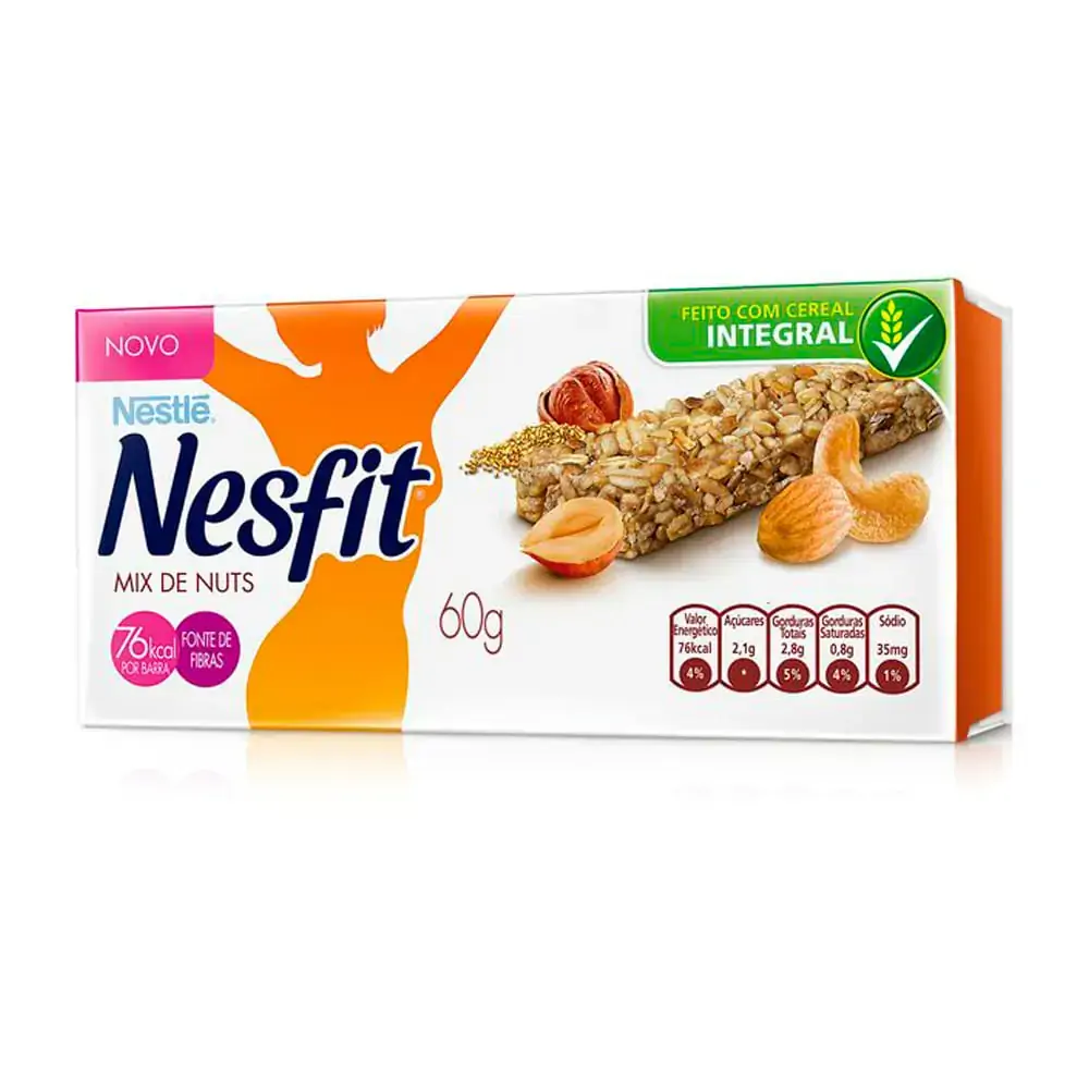 Cereal Nestle Barra Nesfit Mix Nuts 42x60