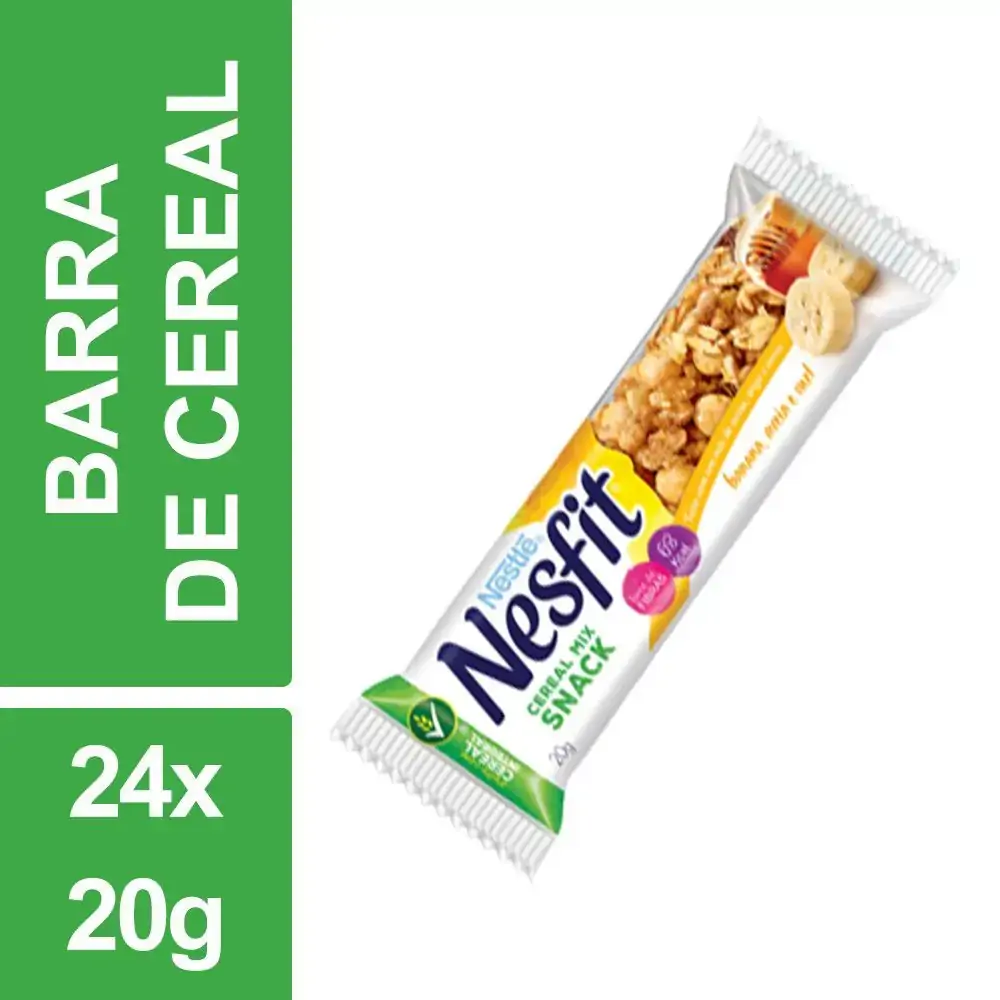 Cx Br Banana Aveia Mel 480g Nesfit
