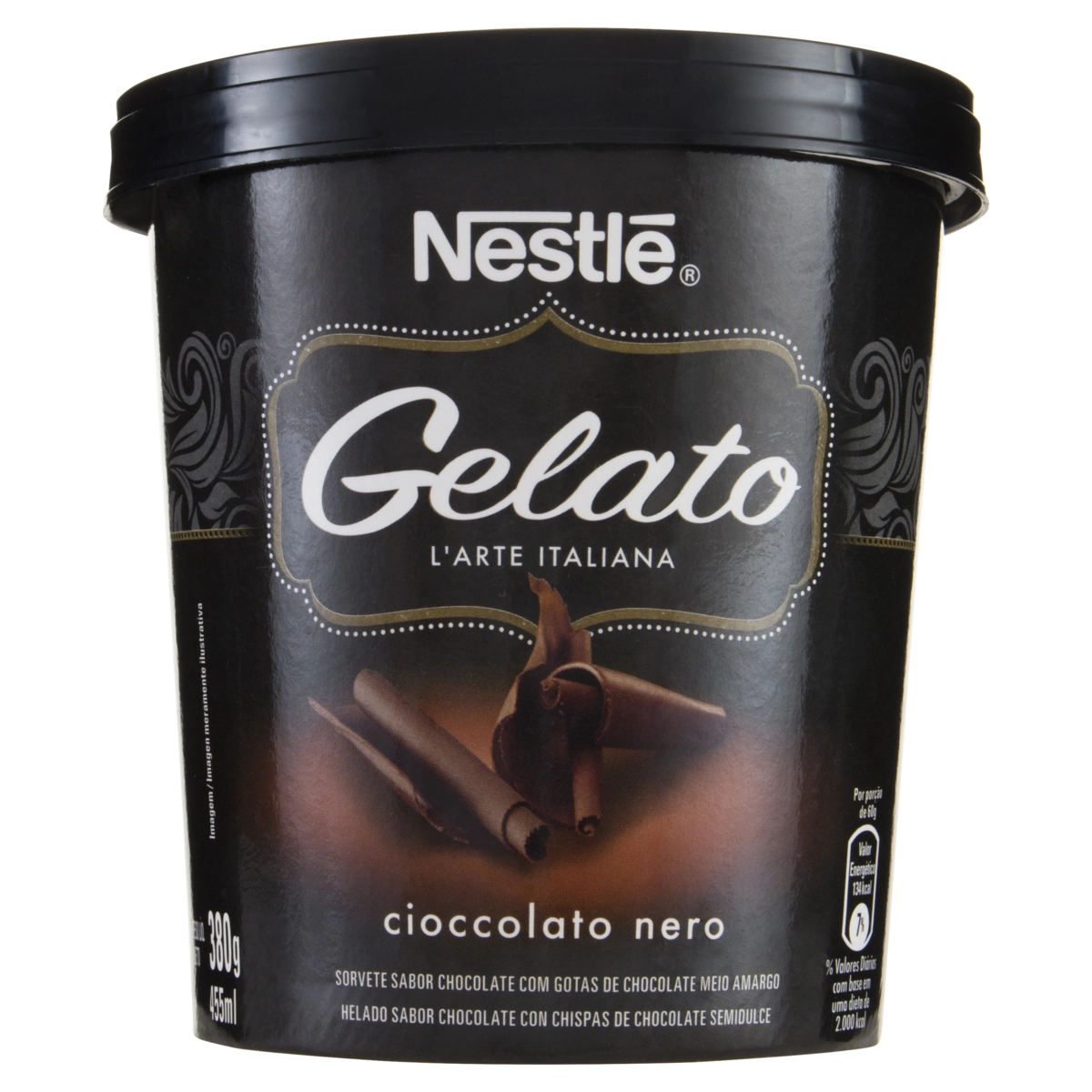 Gelato Cioccolato Nero Nestlé Pote 455ml