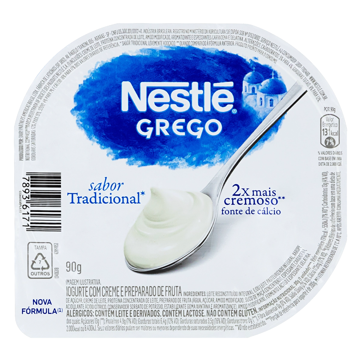 Iog Nestle Grego Light 90g Tradicional
