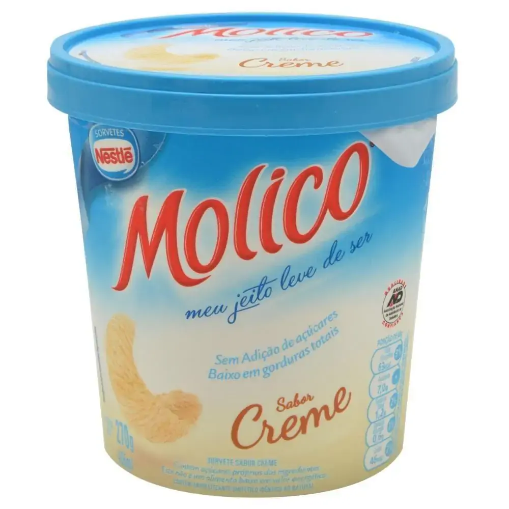 Sorvete Nestle Molico Creme